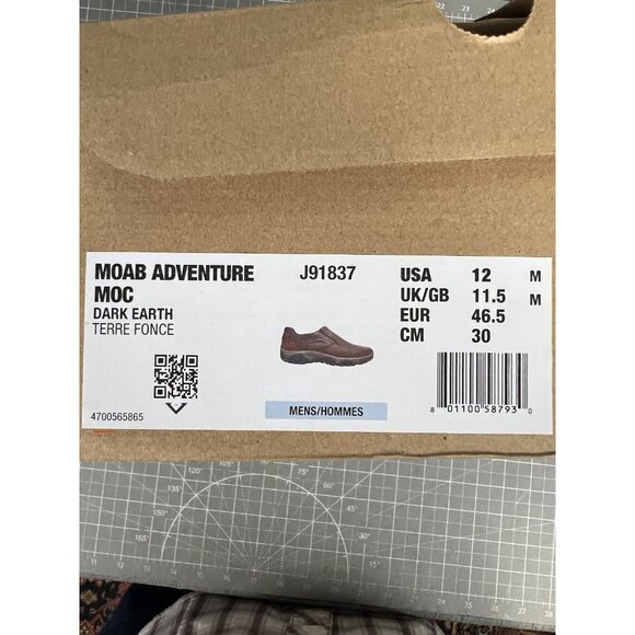 Men's Moab Adventure Moc WP Hiking Boots - Dark Earth - Picture 8 of 8